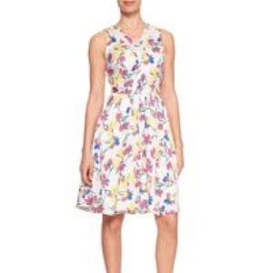 NWT Banana Republic floral fit and flare dress